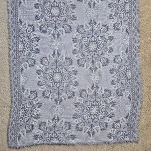 J. Jill Jacquard Snowflake Scarf Grey Onyx